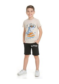 Resim Modanino Erkek Çocuk Şortlu Takım 3-10 Yaş 12642ds Krem 