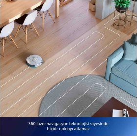 Resim Philips Homerun 2000 Serisi XU2000 2.000 Pa Emiş Gücü Islak ve Kuru Temizlik Kompakt Tasarım Robot Süpürge 