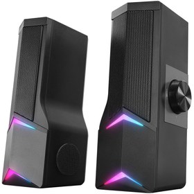 Resim Rampage Elegant X10 2.0 Bluetoothlu Rms 3W*2 RGB Işıklı Multimedia Usb 5V 45dB Gaming Oyuncu Speaker 