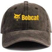 Resim Qianyi Bobcat Beyzbol Şapkası Erkek Kadın Ayarlanabilir Retro Açık Yaz Şapka Mz-287 Kahverengi Ayarlanabilir 