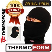 Resim Thermoform Termal Kar Maskesi Bere Polar Boyunluk Bandana Siyah 