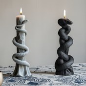 Resim 3’ü 1 Arada Yeniden Kullanılabilir Kobra Silikon Mum Kalıbı - Gerçekçi Yılan Tasarımı ve Detaylı Pulları, Üçlü Kullanım (Mum/Reçine/Alyuminyum), Kolay Çıkarma & Dayanıklı DIY El Sanatları Aleti, Ev Dekoru, Masa Merkezi Süsü, Yılan Severler İçin Yaratıcı Hediye, Dekoratif El İşleri, Modern Dekorasyon, Dokulu Yüzey 