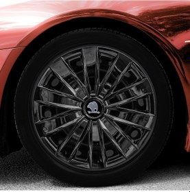 Resim Skoda 16 İnç Jant Kapağı Amblemli Piano Black 4'lü Takım 213 