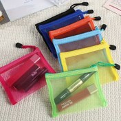 Resim 10 Adet Mini Fermuarlı File Çantalar - Taşınabilir Kozmetik & Seyahat Organizer Keseleri Dayanıklı Polyester, Şeffaf Tasarım & Güvenli Fermuar Kapama, Makyaj, Tuvalet Malzemeleri, Aksesuar Depolama için 10 Canlı Renkler, Yüksek Kaliteli Fermuarlar 