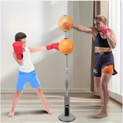 Resim Sağlam Tabanlı Ağır Hizmet Boks Antrenman Yumruğu Torbası - Elektrik/Pil Gerektirmez, Taşınabilir Reaksiyon Zamanlayıcı Topu ile Ev Spor Salonu, Boks, Kickboks, MMA için Hız ve Doğruluk Pratiği - Turuncu Yumruk Eğitmeni, Boks Torbası, Ev Egzersiz Ekipmanı, Bağımsız Yumruk Torbası, Dayanıklı Malzeme, Kompakt Tasarım, Uzun Ömürlü, Tüm Seviyeler İçin 