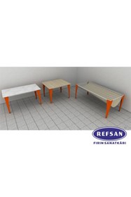 Resim Ref-San Döküm Masası (DEMONTE) - Tekerlekli 