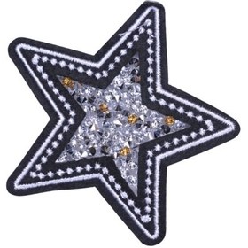 Resim Aplike Ütü İle Yapışan Taşlı Yıldız Arma 5 cm 