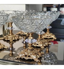 Resim Assa Bazaar ASSA BAZAAR Estrella Ayaklı Kase 6’lı Set - Cam Sunumluk, Tatlı, Dondurmalık & Çerezlik 