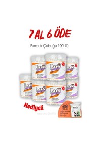 Resim Lux Pamuk Çubuğu 100' Lü 7 Al 6 Öde Ve Rosıe 