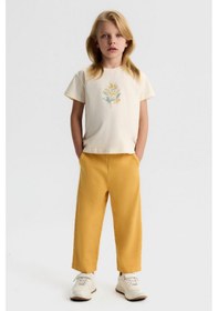 Resim Nk Kids Kız Çocuk Honey Pantolon Nk-51501 Sarı 