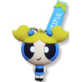 Resim Powerpuff Girls Blossom Premium 3d Figürlü Bilek Kayışlı Anahtarlık - 1 Adet 