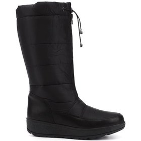 Resim Gönderi R Siyah Fermuarlı Kauçuk Taban Comfort Kar Botu Siyah 