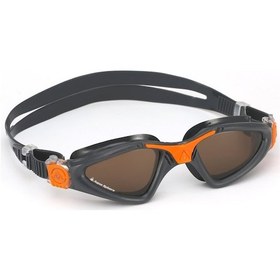 Resim Aqua Sphere Kayenne Polarize Cam - Gri/Turuncu Yüzücü Gözlüğü Gri 