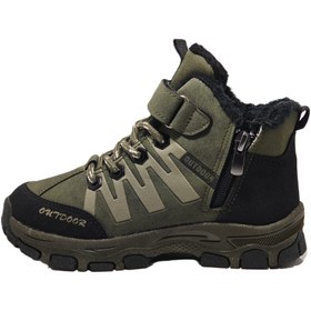 Resim Cem Pekşen Jagulep Haki-bej Kürklü Outdoor Çocuk Botu 