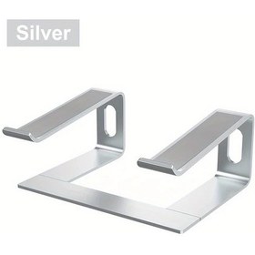 Resim Chuangyinshop Ergonomic Alüminyum Silvery Dizüstü Bilgisayar Standı Macbook Air Pro Uyumlu Taşınabilir Laptop Sehpası 
