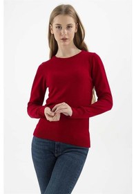 Resim Fashion Friends Kadın Bisiklet Yaka Kazak 23k0245k1 Bordo 