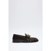 Resim Loafer 2511 - Sarmal Toka Detaylı Acı Kahve Kadın Loafer 