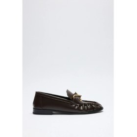 Resim Loafer 2511 - Sarmal Toka Detaylı Acı Kahve Kadın Loafer 