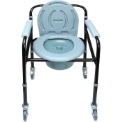 Resim Kifidis KY696 Tekerlekli Tuvaletli Banyo Sandalyesi AGSTWC005 
