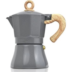 Resim PremiumPort Moka Pot 6 Fincan, Alüminyum Kahve Espresso Cezvesi, 300 Ml, Şık ve Dayanıklı 