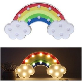 Resim Led Işıklı Gökkuşağı Gece Lambası Dekoratif Aydınlatma - 