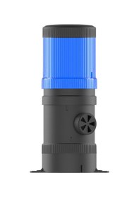 Resim Mesan Ø70 1 Kat Işıklı Kolon Yanıp Sönen Ampul Buzzer Taban Montaj Mavi 220vac Ms 410.5.220vac 