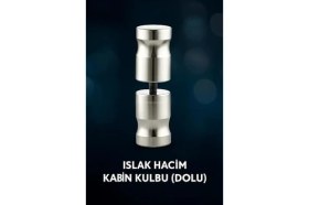 Resim Storemax Islak Hacim Kabin Kulbu, Dolu, 80 Mm, Paslanmaz Çelik, Banyo, Duşakabin, Tuvalet Kabini Için, Suya Dayanıklı, Modern, Silindirik, Kolay Montaj, Şık Görünüm, Ergonomik Tasarım 