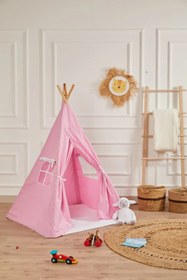 Resim Kızılderili Çocuk Oyun Çadırı - Pembe 