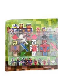 Resim Minecraft Avengers Karakterler 6 Figürlü 7 Cm 21 Parça 