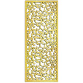 Resim Liar Dekor Liar Ahşap Seperatör (Paravan) - KSP-207 - (10 mm) - (85 cm x 210 cm) - (Gold) 