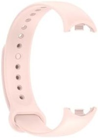 Resim Gpack Xiaomi Mi Band 8 ile Uyumlu Silikon Mat Kordon, Pembe 