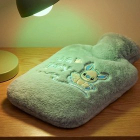 Resim Eco Lounge Stitch Figürlü Gri Peluş Sıcak Su Torbası 1 Litre 
