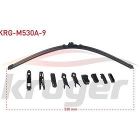 Resim KRUGER Sılecek Supurgesı Muz Tıpı 9 Aparatlı 530mm Unıversal 