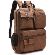 Resim Oldfriend 39.62 Cm Laptop Çantası - Kahverengi Dayanıklı Sırt Çantası - İş Okul Seyahat Kahverengi 