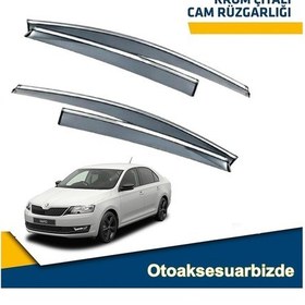 Resim Skoda Rapid Mügen Cam Rüzgarlığı Kromlu Sedan 2012-2020 Arası 4Lü N11.17231 