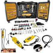 Resim İBELTECH 350 Parça Çift Makinalı Çok Fonksiyonlu Gravür Oyma Dremel Taşlama Zımpara Kesme Set 