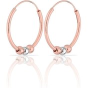 Resim Rachon 925 Ayar Gümüş 1,8 Cm Gümüş Toplu Halka Küpe (406962889) 