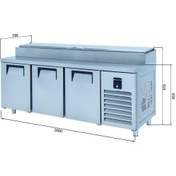 Resim Galleyz Make Up Buzdolabı - 3 Kapılı - Alçak 200x70x97 Cm 