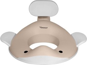 Resim Balina Tasarımlı Çocuk Klozet Adaptörü Kaymaz, Ergonomik, Zararsız Malzeme - Bej 