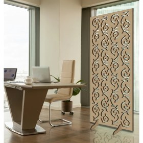 Resim Liar Ahşap Seperatör (Paravan) - KSP-07 - (18 mm) - (100 cm x 210 cm) - (Ham) 