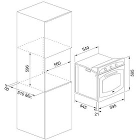 Resim Franke Classicline FCO 86 H PW 65 L Ankastre Fırın Krem 