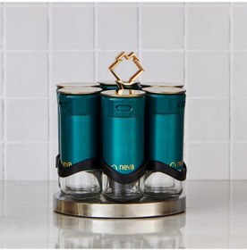 Resim Neva N3040 Sweet Premıum Mentol Niş 6 Lı Baharat Seti Yeşil 