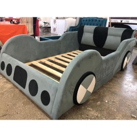 Resim Puf Bebe Montessori Her Tarafı Yumuşacık Puf 90x190 Ölçüde Arabalı Bebek Ve Çocuk Yatağı 