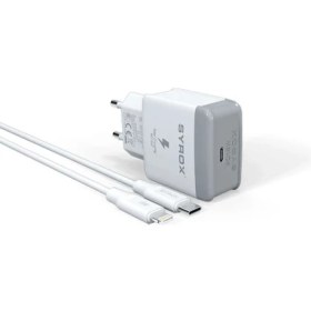 Resim Syrox Umut Bilişim Teknolojileri _ IPHONE12,12 Pro Max 18W Uyumlu Adaptör ve Şarj Aleti+Kablo (Set Halinde Gönderim) PD18L 
