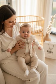 Resim Organik Pamuk 3’lü Interlock Takım - Teddy Bear Koleksiyonu - 18-24 Ay 
