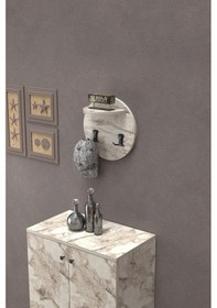 Resim Askılık Duvar Elbise Askılığı Portmanto Üstü Efes Beyaz 