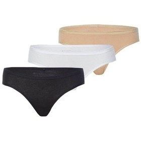 Resim Blackspade Kadın Pamuklu 3'lü Paket Slip - Beyaz - Ten - Siyah Beyaz-ten-siyah 