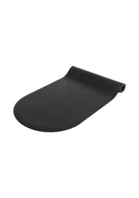 Resim Gymo Pu-rubber Kaydırmaz Kauçuk Yoga Pilates Matı 5mm Siyah Siyah 
