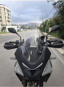 Resim Motocam Honda Transalp Xl 750 Ön Cam 2025-2026 Model 53cm Şeffaf Renkli 4mm Uzun 
