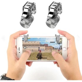 Resim Vos Versa Pubg R11 Pubg Telefonlar Için Çift Oyun Adaptörü Ateş Tetik Düğmesi R11 
